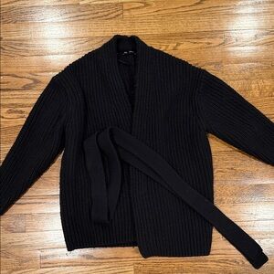 GAP women’s Black Cardigan Sweater with Belt